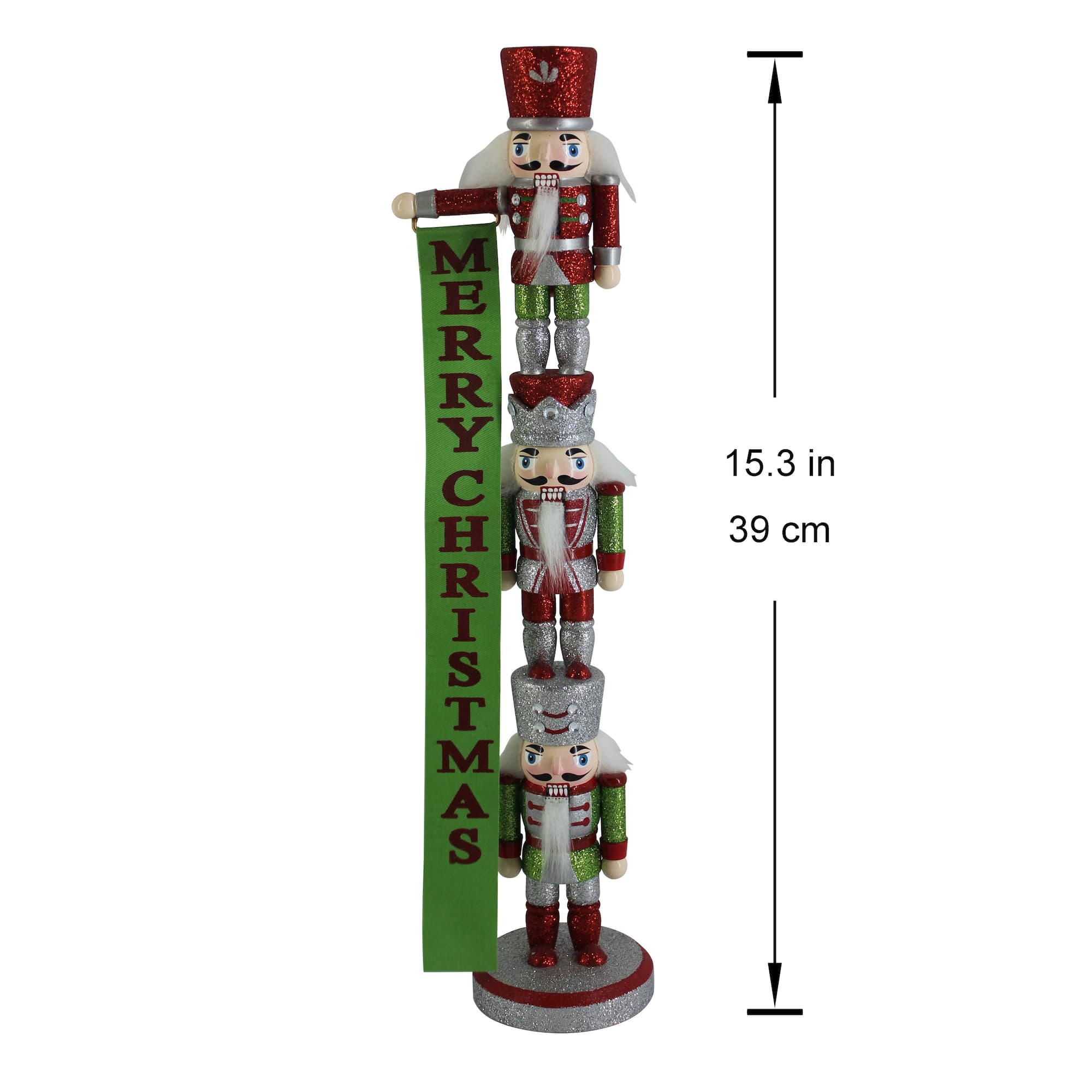 15" Stacked Nutcracker Trio by Ashland®